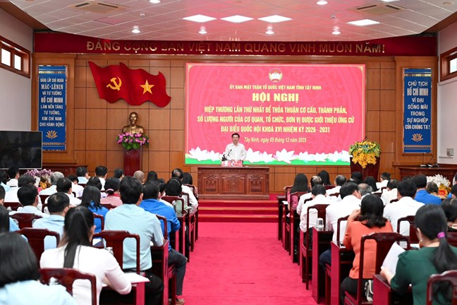 Tây Ninh: Ban Thường trực Ủy ban MTTQ Việt Nam tỉnh tổ chức hội nghị hiệp thương lần thứ nhất